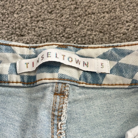 Checkered Tinseltown High Rise Jeans - Picture 4 of 7
